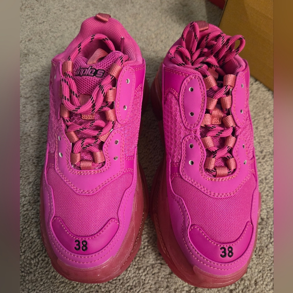 Balenciaga pink shoes new size 38 women